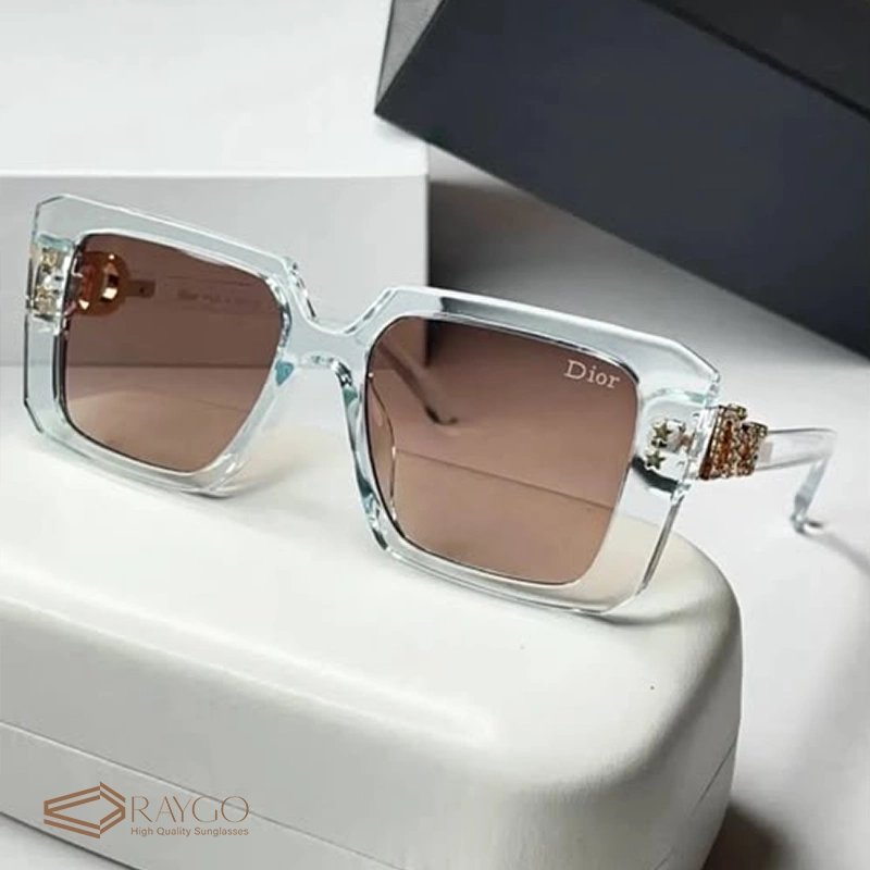 عینک آفتابی دیور Dior کد 1095 سفید شفاف
