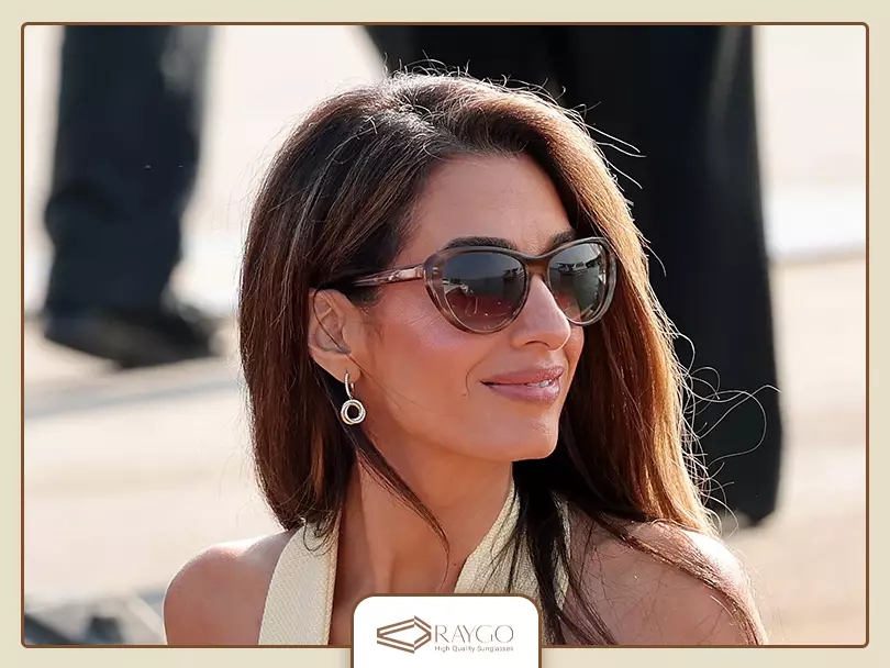 عینک آفتابی سلبریتی‌های خارجی: 41. عینک آفتابی امل کلونی (Amal Clooney)