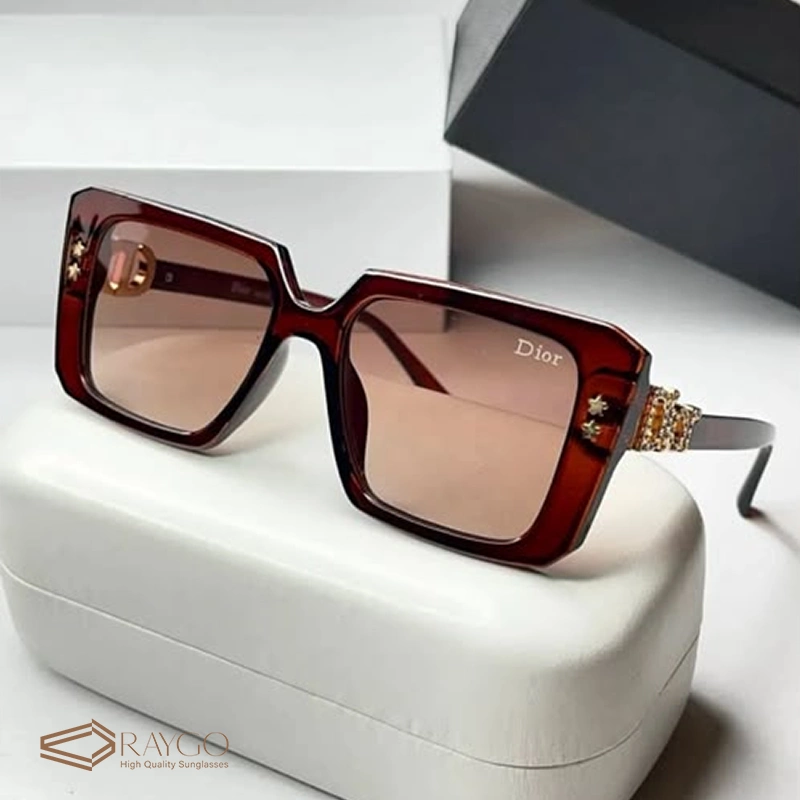 عینک آفتابی دیور Dior کد 1095 قهوه ای